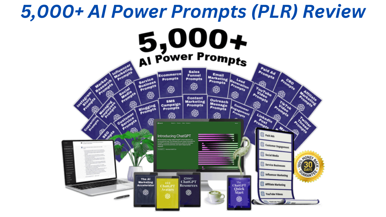 5,000+ AI Power Prompts (PLR) Review